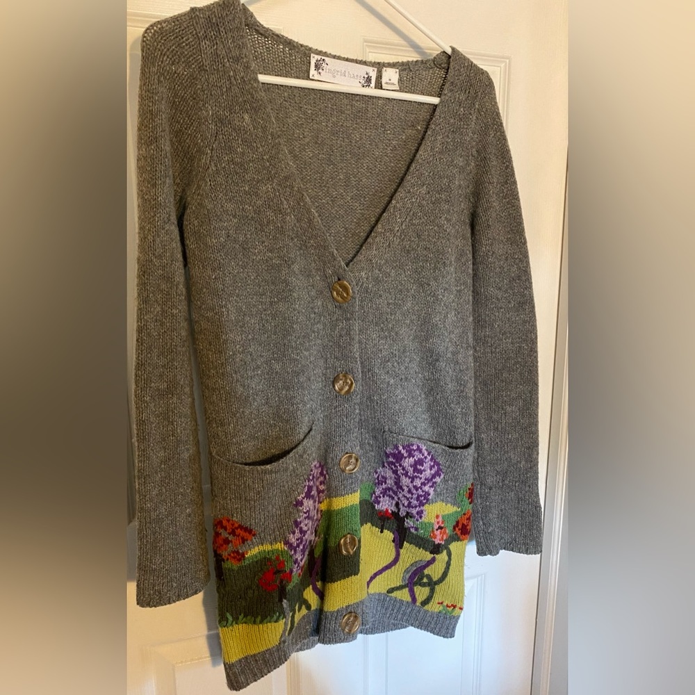 Ingrid Hass Women’s 100% Lambswool Cardigan